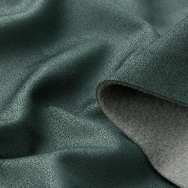Polsterstof Ultramikrofiber læderlook – mørkegrøn,  image number 3
