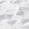 Bomuldspoplin små prikker – hvid/sort,  thumbnail number 2