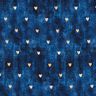 Bomuldsjersey gyldne hjerter | Glitzerpüppi – indigo,  thumbnail number 1