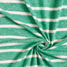 Viskosejersey striber på tværs – smaragdgrøn/hvid,  thumbnail number 3