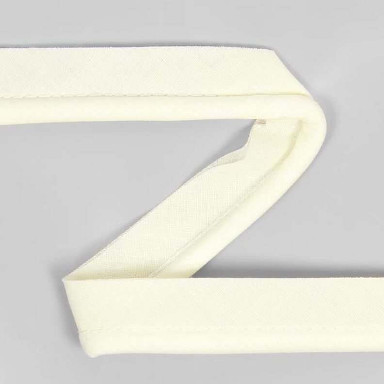 Pipingbånd af bomuld [20 mm] - uld-hvid,  image number 1