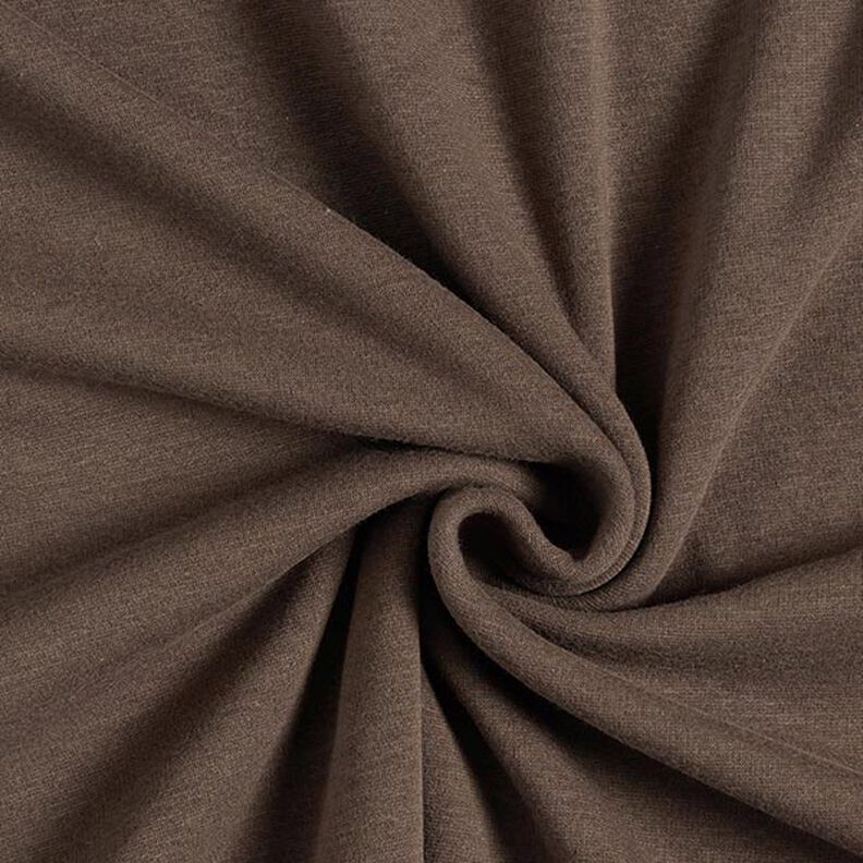 Alpefleece Hyggesweat Ensfarvet – mellembrun,  image number 1