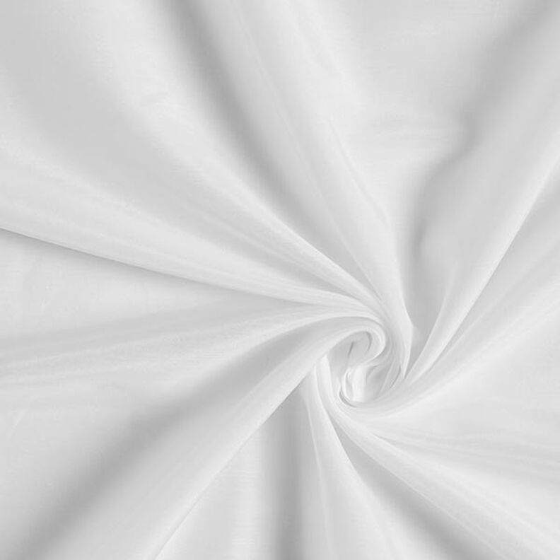 Superlet bomulds-silkestof Voile – hvid,  image number 1