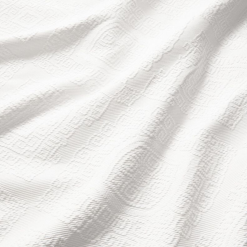 Dekorationsstof Jacquard dekorative romber 275 cm – hvid,  image number 2