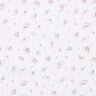 Musselin/Dobbelt-Crincle stof Romantiske blomster – hvid,  thumbnail number 1
