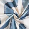 Dekorationsstof Halvpanama abstrakt kæde – elfenben/blå,  thumbnail number 3