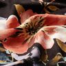 Viskosejersey blomstermaleri – sort,  thumbnail number 2