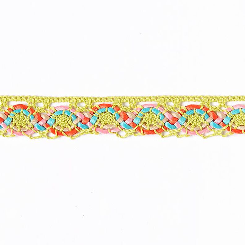 Kniplingsblonde Colors [20 mm] - neongrøn/turkis,  image number 1