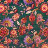Dekorationsfløjl blomsterranker – blågran/rosé,  thumbnail number 1