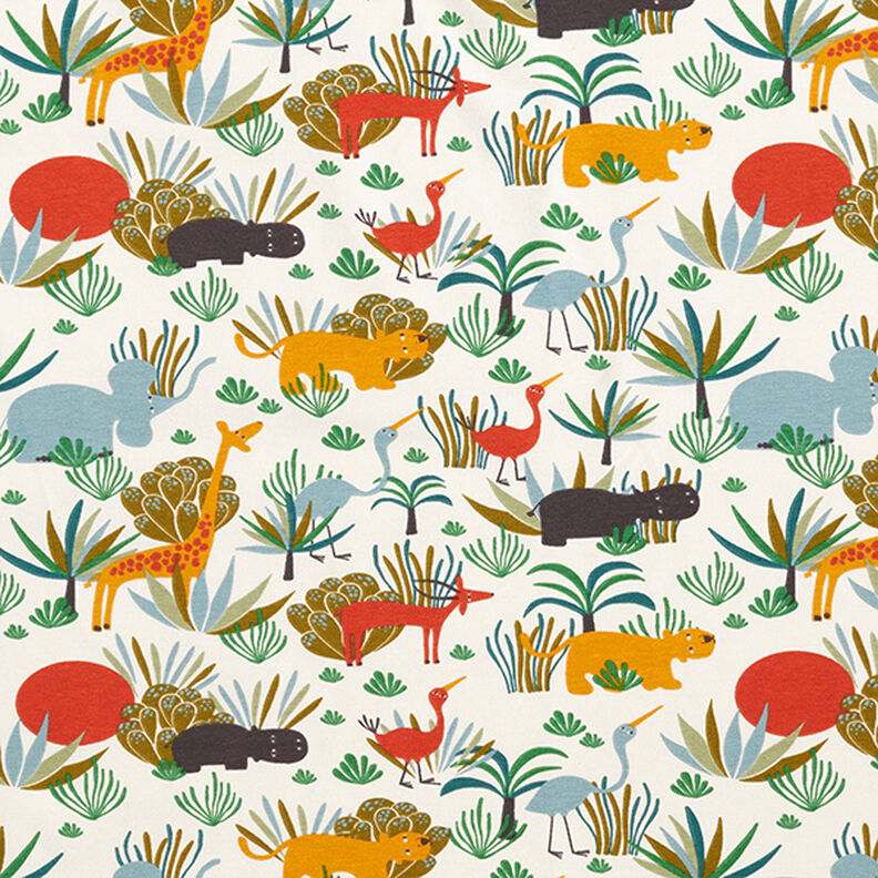 Bomuldsjersey nysgerrige jungledyr – natur,  image number 1