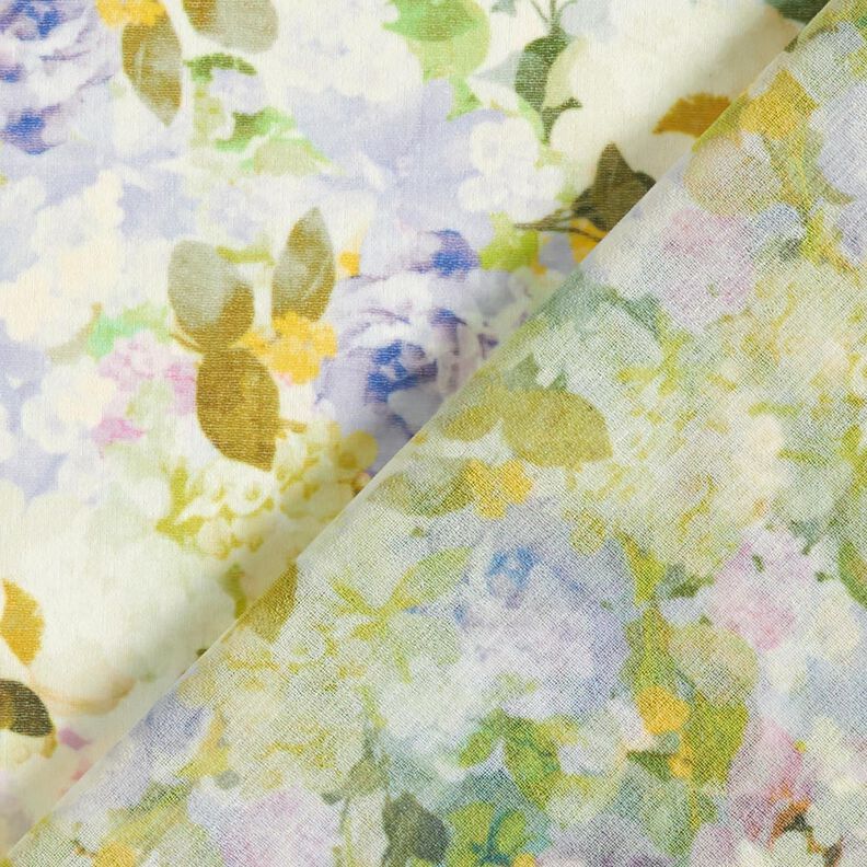 Chiffon blomsterhav genanvendt – pastelviolet/lindgrøn,  image number 4
