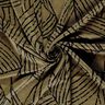 Romanit jersey abstrakte blade – mørk olivengrøn/sort,  thumbnail number 3