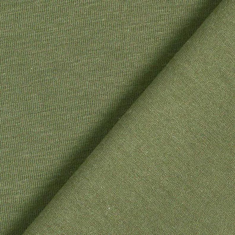 Bambus Viskosejersey Ensfarvet – olivengrøn,  image number 5