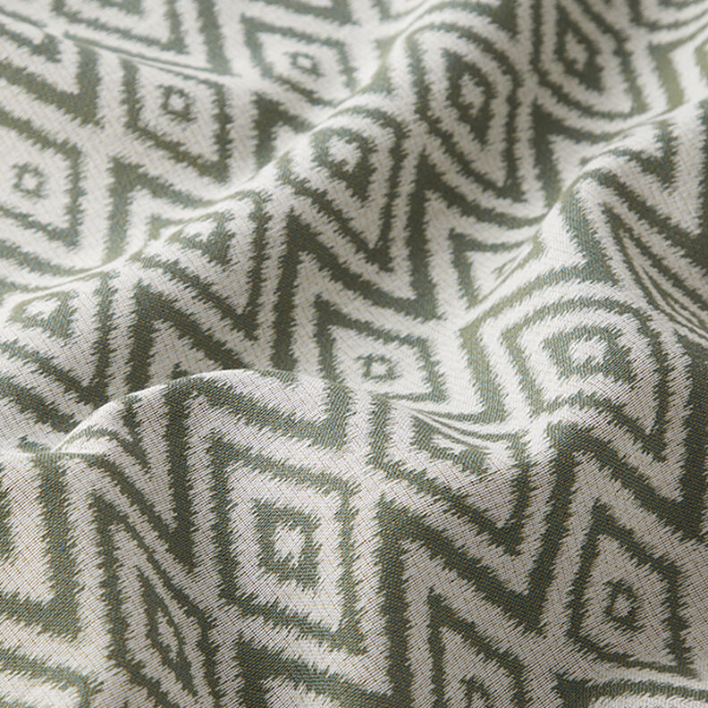 Outdoorstof jacquard Ethno – olivengrøn,  image number 2