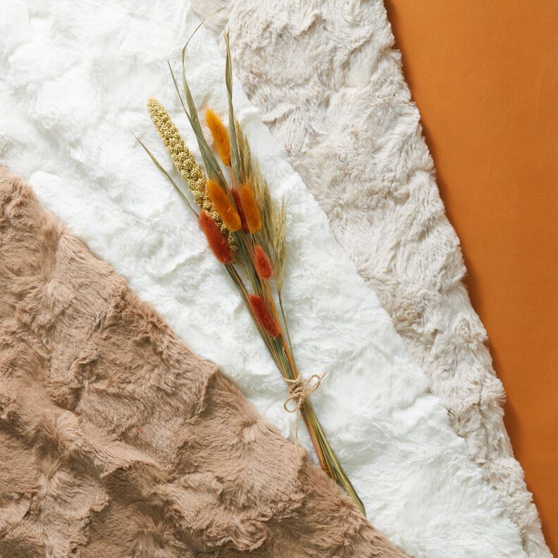 Kunstpels Hvirvel – lysebrun,  image number 7