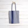 Outdoorstof Canvas striber – marineblå/hvid,  thumbnail number 8