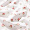 Bomuldspoplin fine roser – rød/hvid,  thumbnail number 2