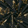 Bomuldsjersey gyldne sommerfugle | Glitzerpüppi – sort,  thumbnail number 3