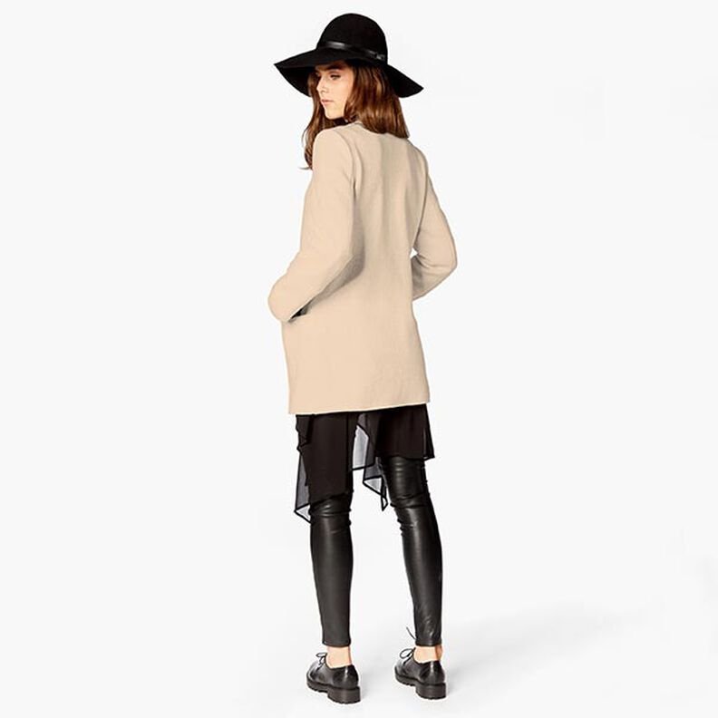 Frakkestof genanvendt polyester – cashew,  image number 9