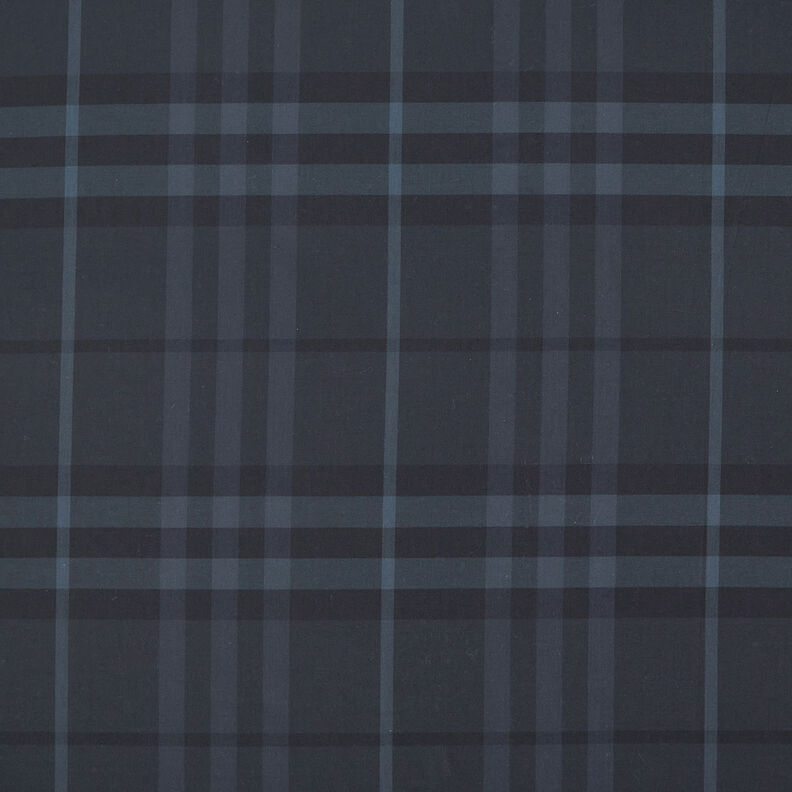 Skjortestof skotskternet – natblå/sort,  image number 1