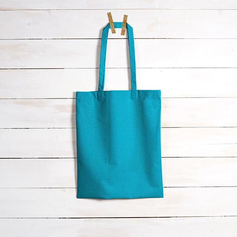 Markisestof ensfarvet – azur,  image number 6