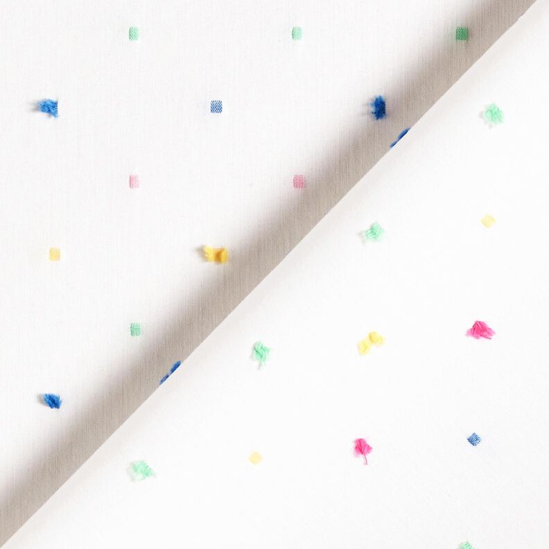 Poplin farverig konfetti – hvid,  image number 4