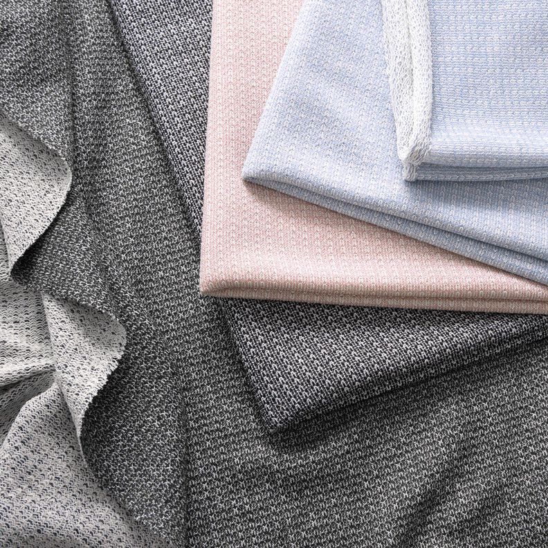 French Terry glimmer – sort,  image number 6