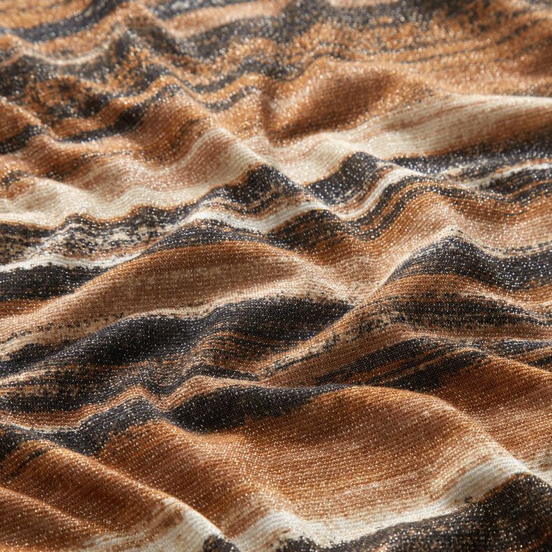 jersey glitter sl&oslash;rede striber &ndash; brun/sort,  image number 2