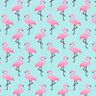 Cretonne  Flamingo 3 – azur,  thumbnail number 1