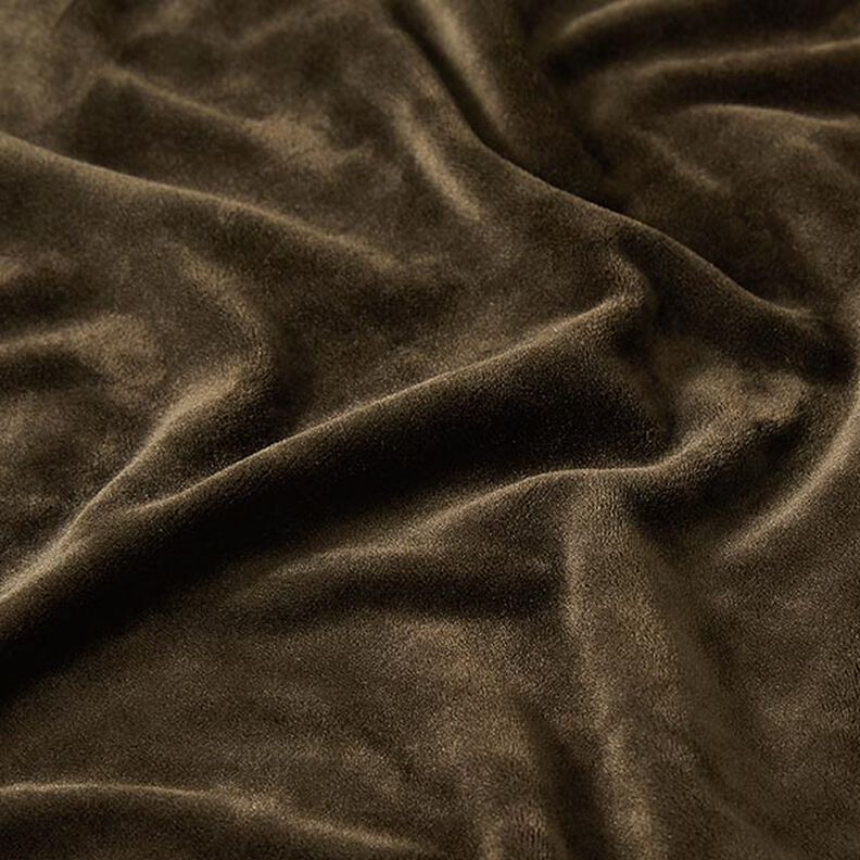 Strækfløjl Nicki – mørkebrun,  image number 2