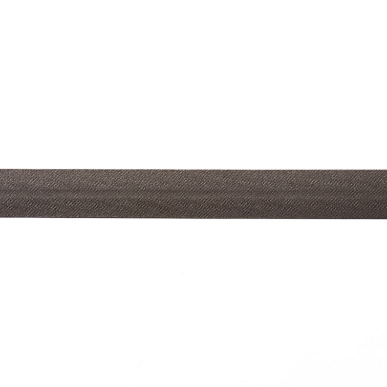 Skråbånd Satin [20 mm] – mørkegrå,  image number 1
