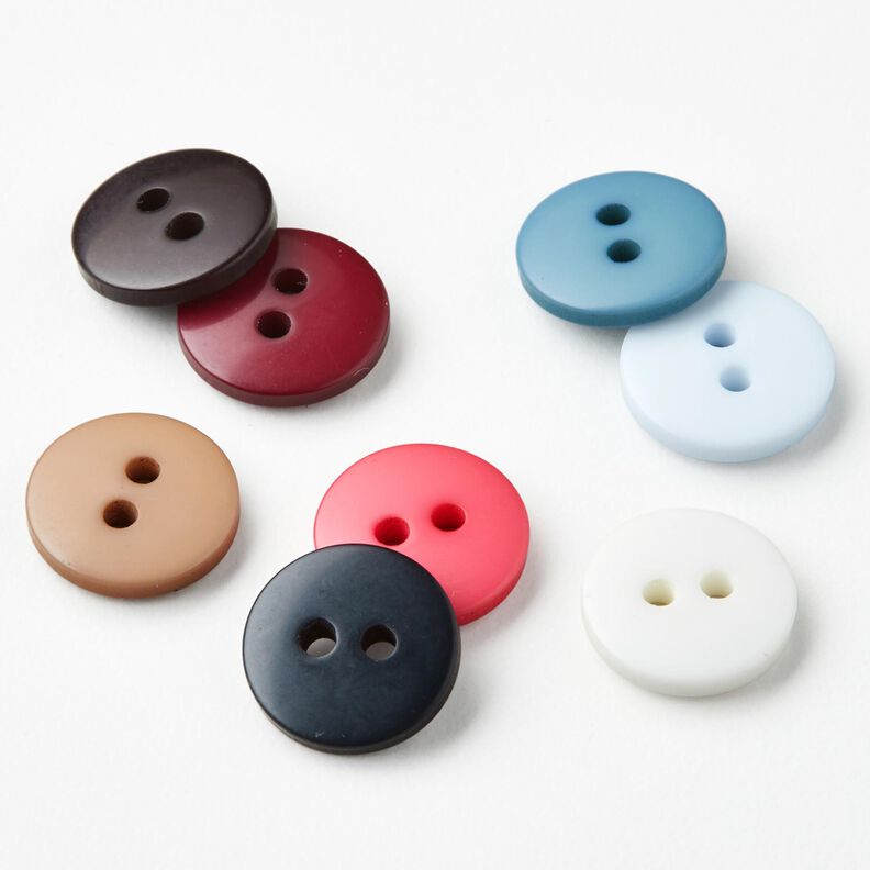 2-hulsknap rund [Ø 11 mm] – strålende blå,  image number 4