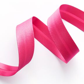 Skråbånd Satin [20 mm] – intens pink, 