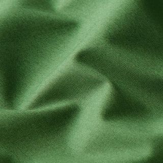 Bomuldspoplin Ensfarvet – mørkegrøn, 