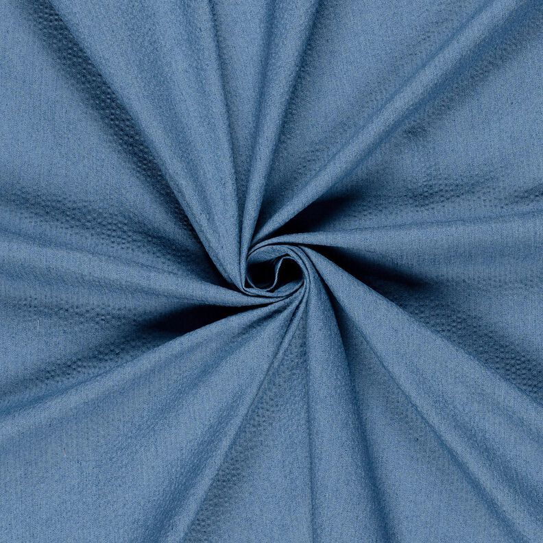 Denim-bomuldsblanding, bæk og bølge – jeansblå,  image number 1