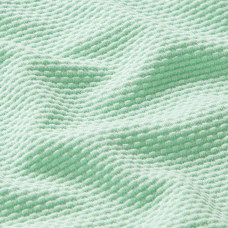 Jacquard jersey struktur – lys mint,  image number 2