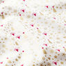Bomuldsstof Poplin hjerter og stjerner – uldhvid/guld,  thumbnail number 2