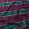 Frakkestof Uld-miks børstede tern – merlot/blågran,  thumbnail number 2