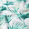Dekorationsstof Panama palmeblade &ndash; hvid/smaragdgr&oslash;n,  thumbnail number 2