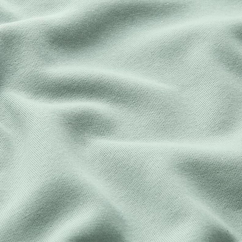 Sweatshirt lodden ensfarvet Lurex – reed/sølv,  image number 3