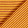 Ribvævet, rørformet stof smalle cirkler – terracotta/gul,  thumbnail number 4