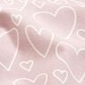 Bomuldsflonel Herzen &ndash; rosa,  thumbnail number 2