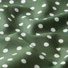 Bomuldspoplin store prikker – mørkegrøn/hvid,  thumbnail number 2
