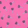 Bomuldsjersey glitter-hjerte-lollipops | Poppy Fabrics – pink,  thumbnail number 1