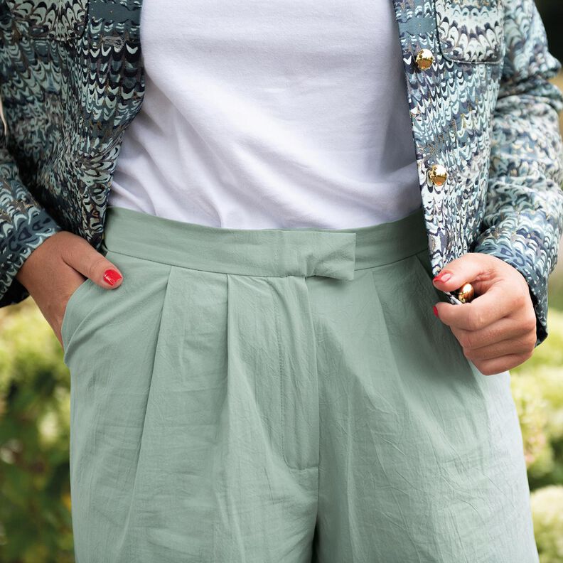 Bomuldsstof Kr&oslash;llet forvasket &ndash; jeansbl&aring;,  image number 7