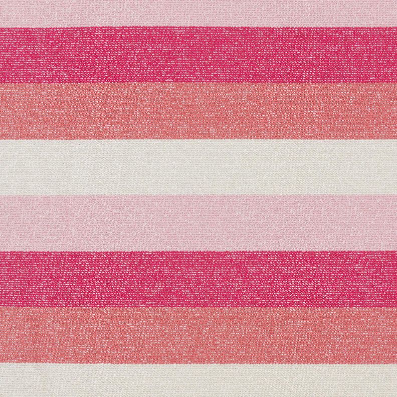 Glitterjersey striber – pink/koral,  image number 1