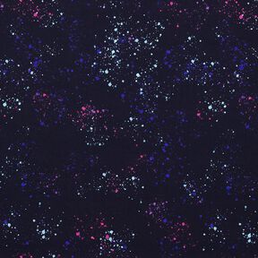 Bomuldsjersey farverige stænk | Glitzerpüppi  – natblå/blålilla, 