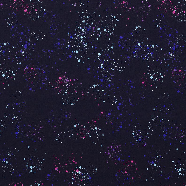 Bomuldsjersey farverige stænk | Glitzerpüppi  – natblå/blålilla,  image number 1