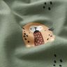 Bomuldsjersey leopard-ansigter  – pinje,  thumbnail number 2