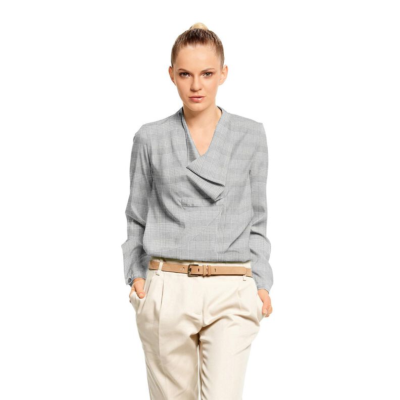 Let bomuldsstof tern – lysegrå/hvid,  image number 5